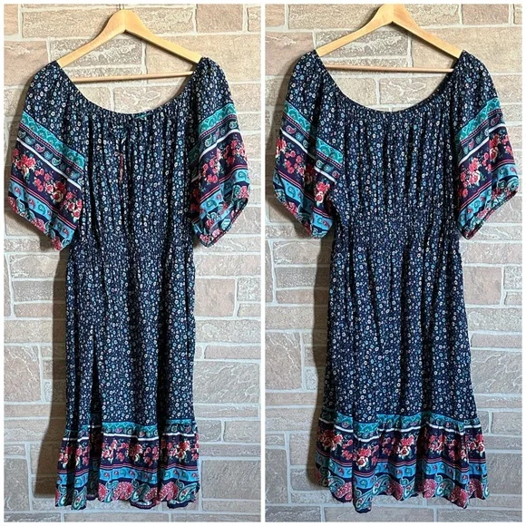 Anthropologie Kindred Floral Paisley Dress - Picture 2 of 4